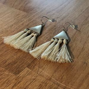 Target Beige drop earrings